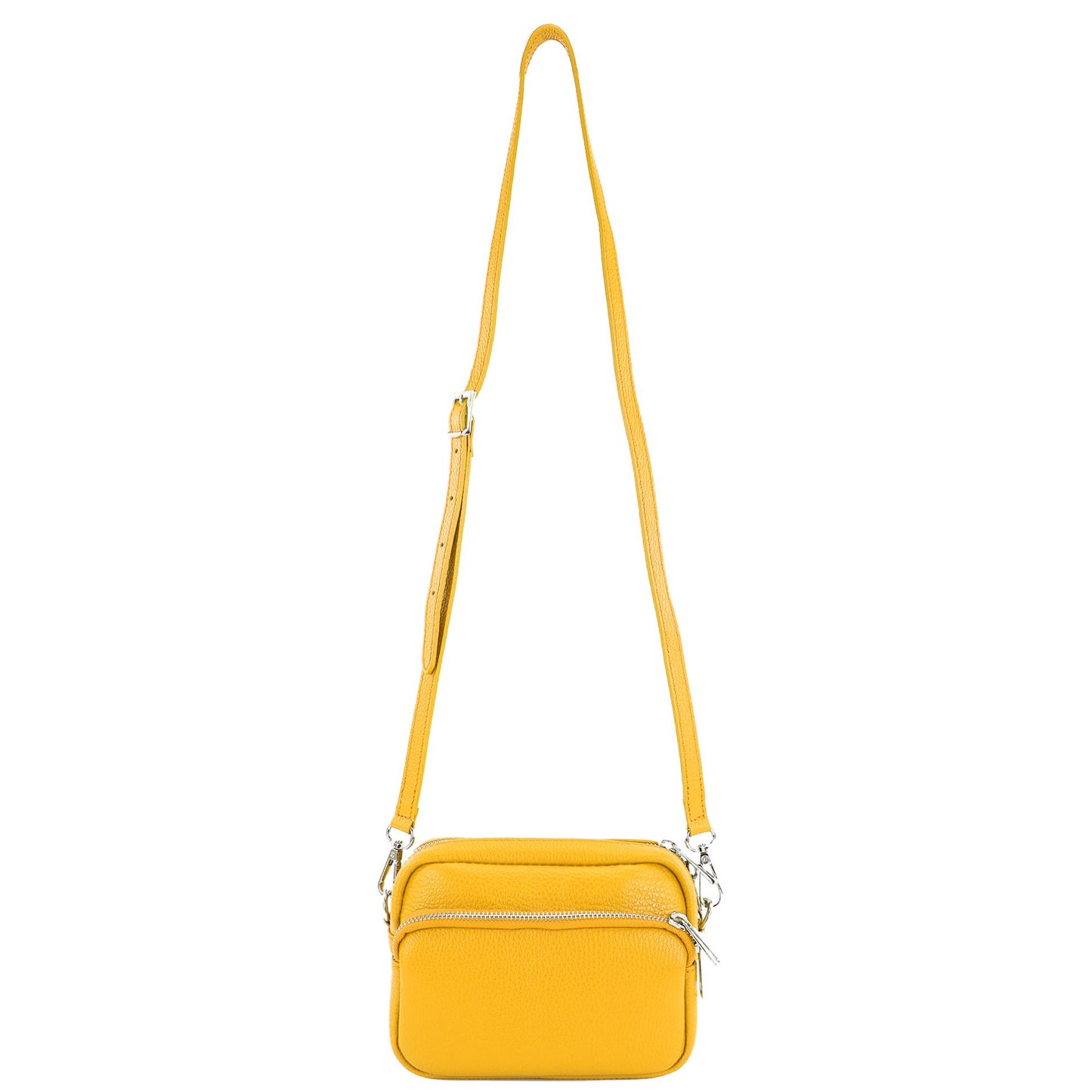 modamoda de - T231 - ital. Umhängetasche Klein Small aus Leder