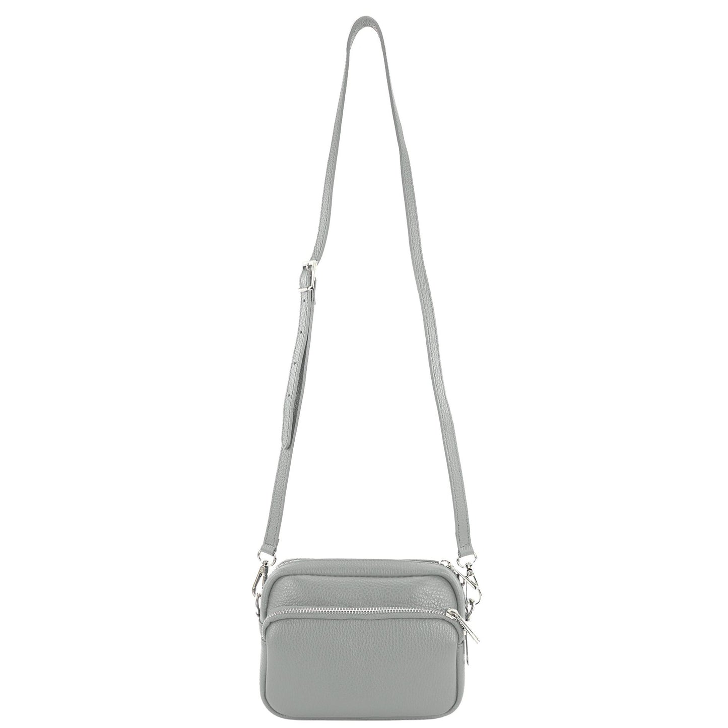 modamoda de - T231 - ital. Umhängetasche Klein Small aus Leder