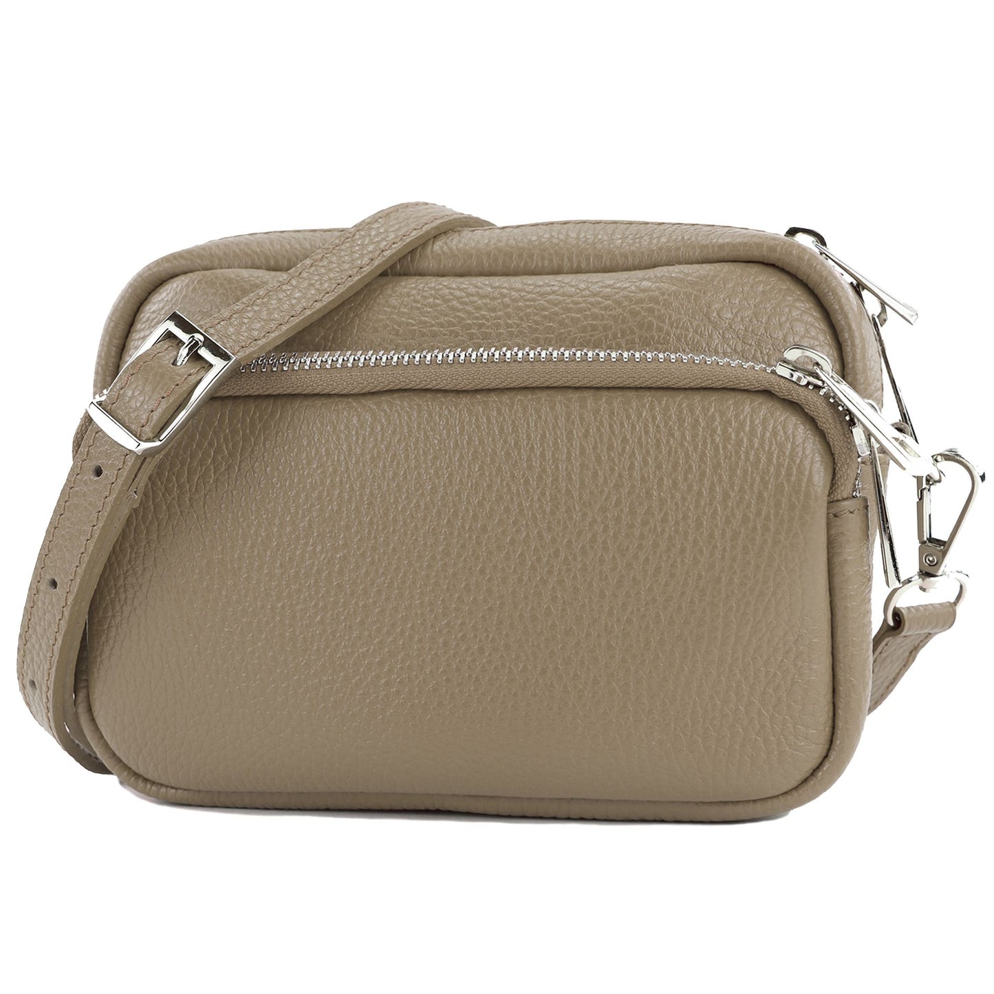 modamoda de - T231 - ital. Umhängetasche Klein Small aus Leder