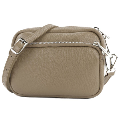 modamoda de - T231 - ital. Umhängetasche Klein Small aus Leder