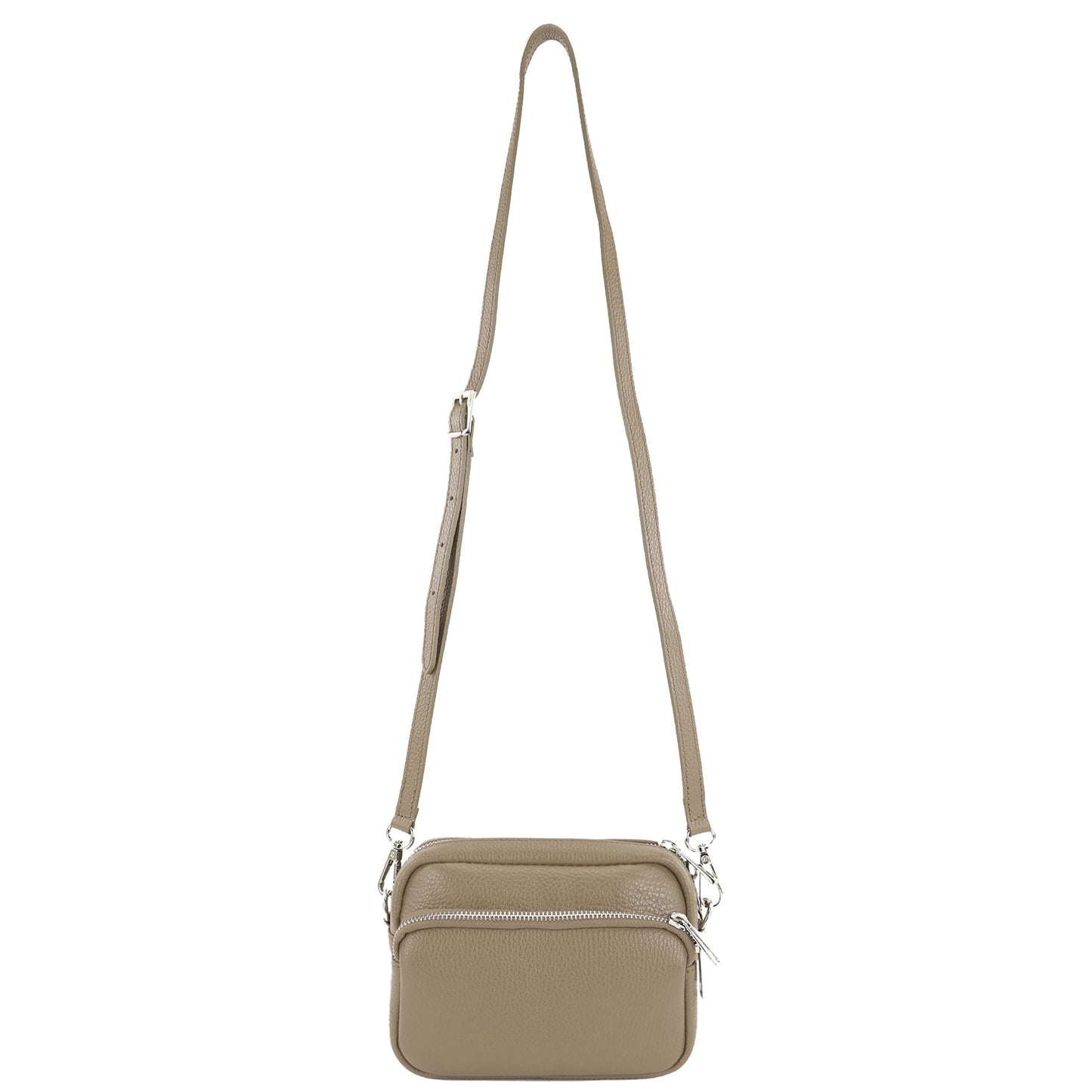 modamoda de - T231 - ital. Umhängetasche Klein Small aus Leder