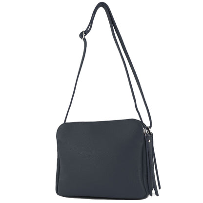 modamoda de - T232 - ital. Damen Umhängetasche Leder Medium