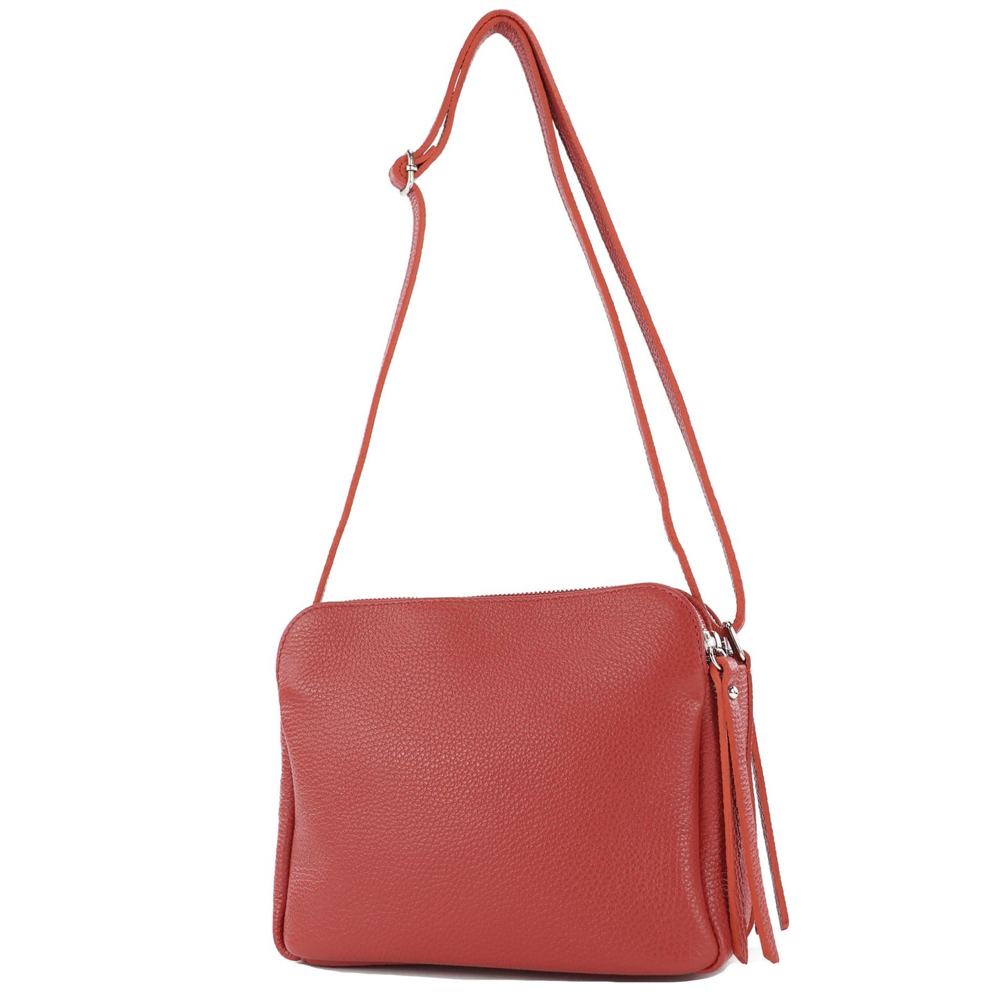 modamoda de - T232 - ital. Damen Umhängetasche Leder Medium