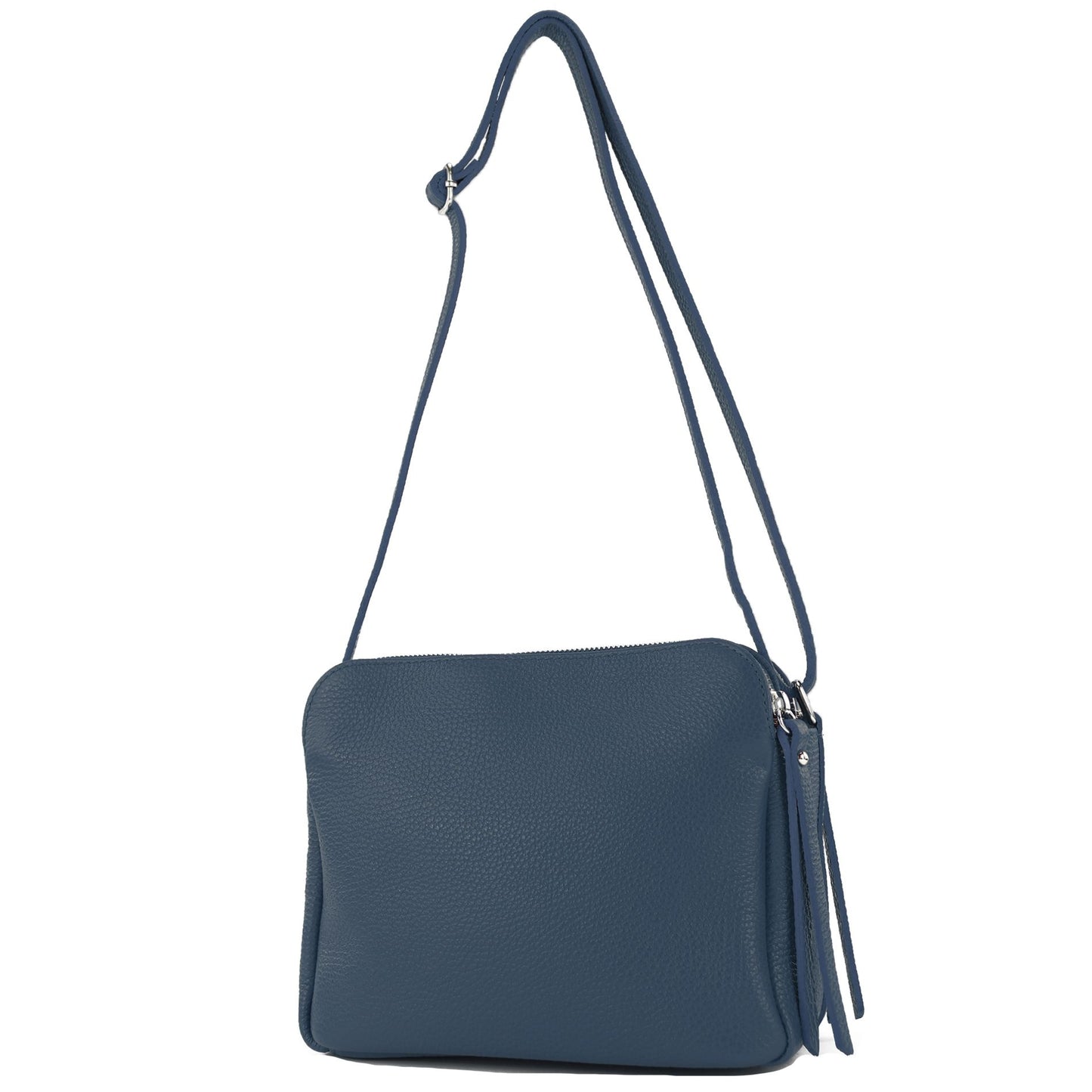 modamoda de - T232 - ital. Damen Umhängetasche Leder Medium