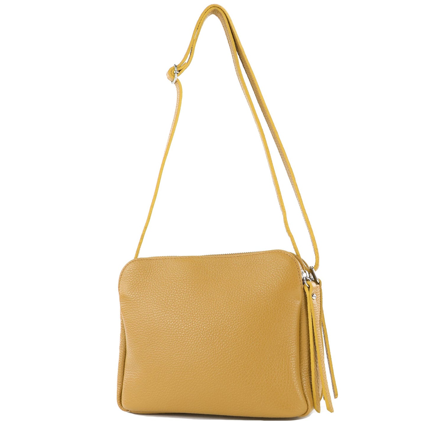 modamoda de - T232 - ital. Damen Umhängetasche Leder Medium