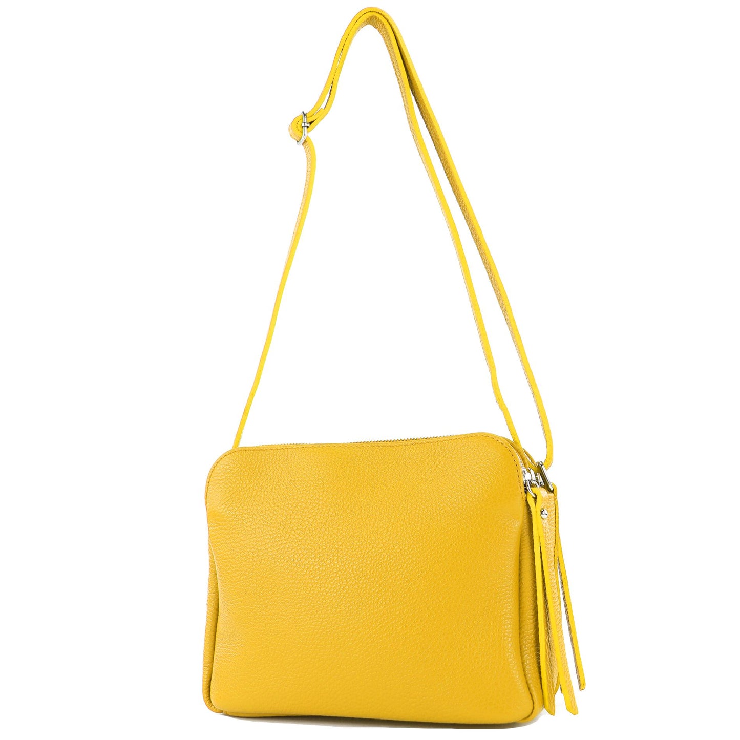 modamoda de - T232 - ital. Damen Umhängetasche Leder Medium