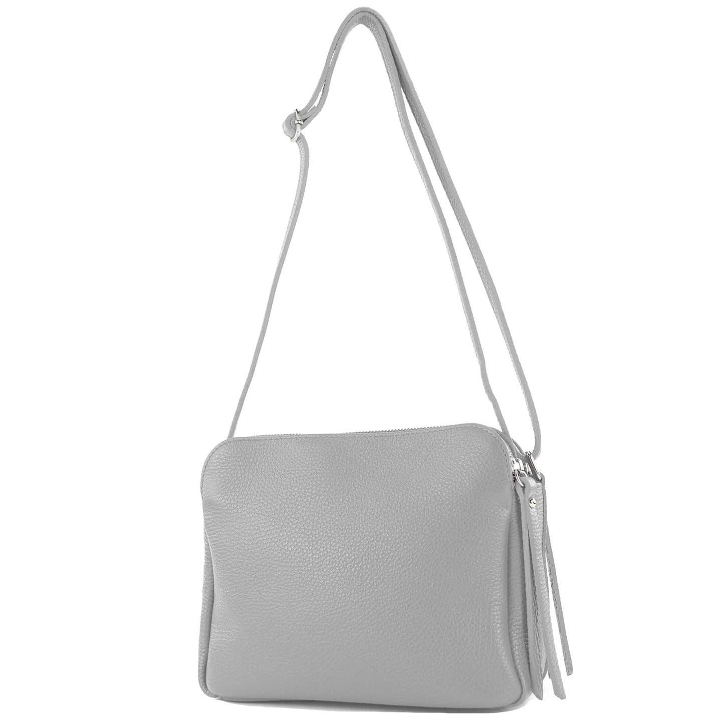 modamoda de - T232 - ital. Damen Umhängetasche Leder Medium