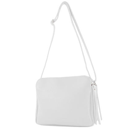 modamoda de - T232 - ital. Damen Umhängetasche Leder Medium