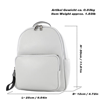 modamoda de - T234 - Damen Rucksack Tasche ital. Echtleder