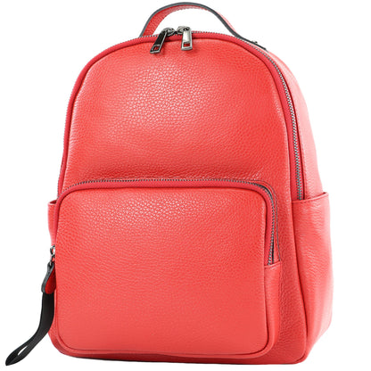 modamoda de - T234 - Damen Rucksack Tasche ital. Echtleder