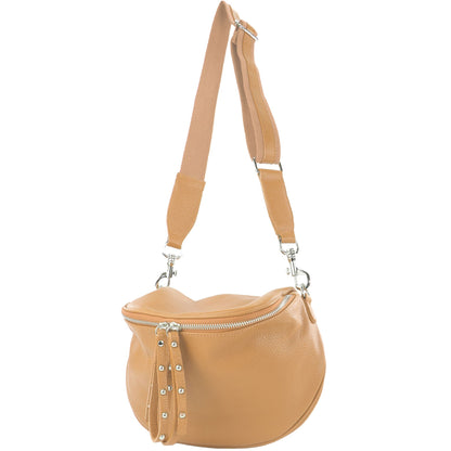 modamoda de - T236 - Umhängetasche Klein Small aus  ital. Leder