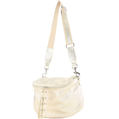 modamoda de - T236 - Umhängetasche Klein Small aus  ital. Leder