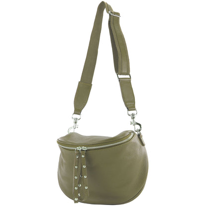 modamoda de - T236 - Umhängetasche Klein Small aus  ital. Leder