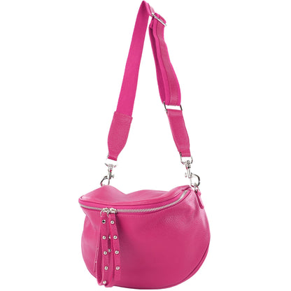 modamoda de - T236 - Umhängetasche Klein Small aus  ital. Leder