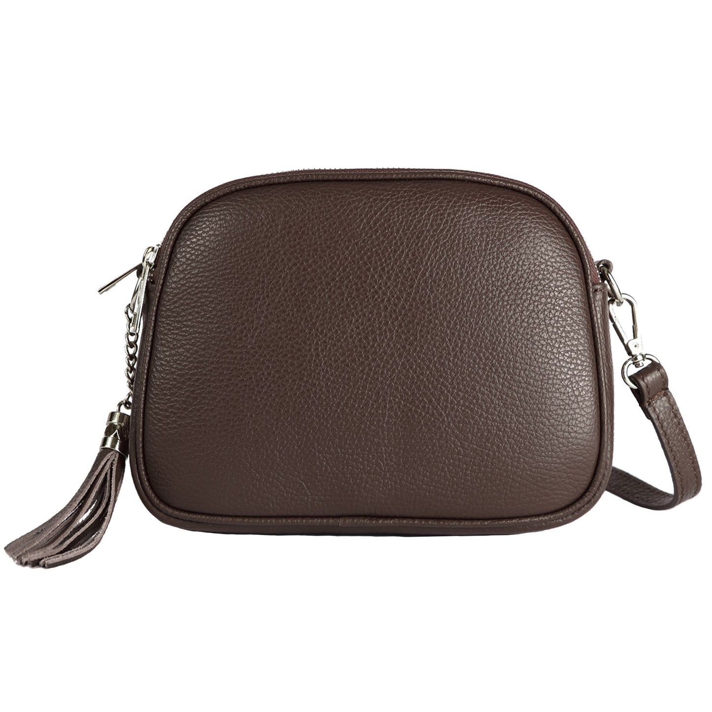 modamoda de - T238 - ital. Damen Umhängetasche Leder Medium