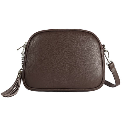 modamoda de - T238 - ital. Damen Umhängetasche Leder Medium