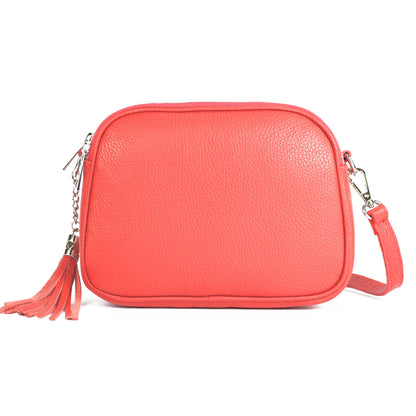 modamoda de - T238 - ital. Damen Umhängetasche Leder Medium