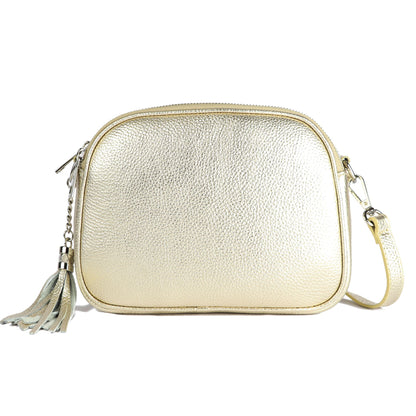 modamoda de - T238 - ital. Damen Umhängetasche Leder Medium