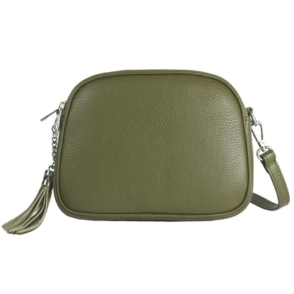 modamoda de - T238 - ital. Damen Umhängetasche Leder Medium