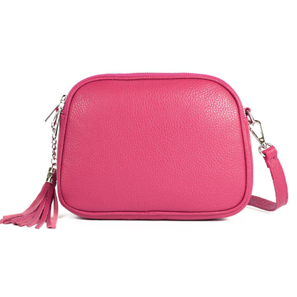 modamoda de - T238 - ital. Damen Umhängetasche Leder Medium