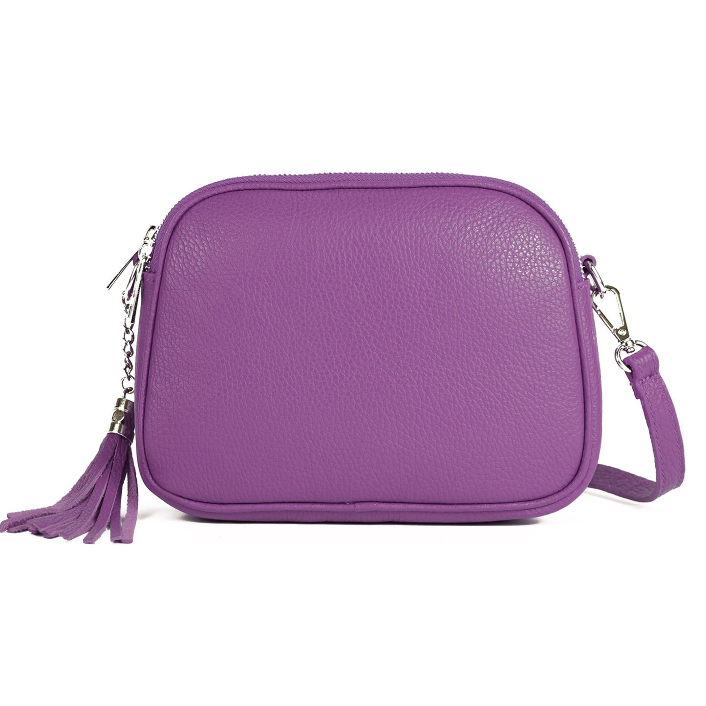 modamoda de - T238 - ital. Damen Umhängetasche Leder Medium