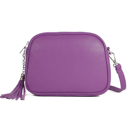 modamoda de - T238 - ital. Damen Umhängetasche Leder Medium