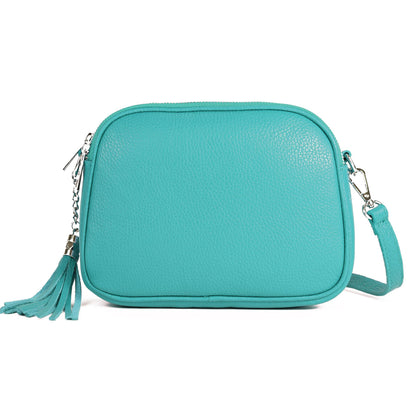 modamoda de - T238 - ital. Damen Umhängetasche Leder Medium