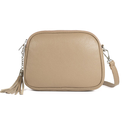 modamoda de - T238 - ital. Damen Umhängetasche Leder Medium