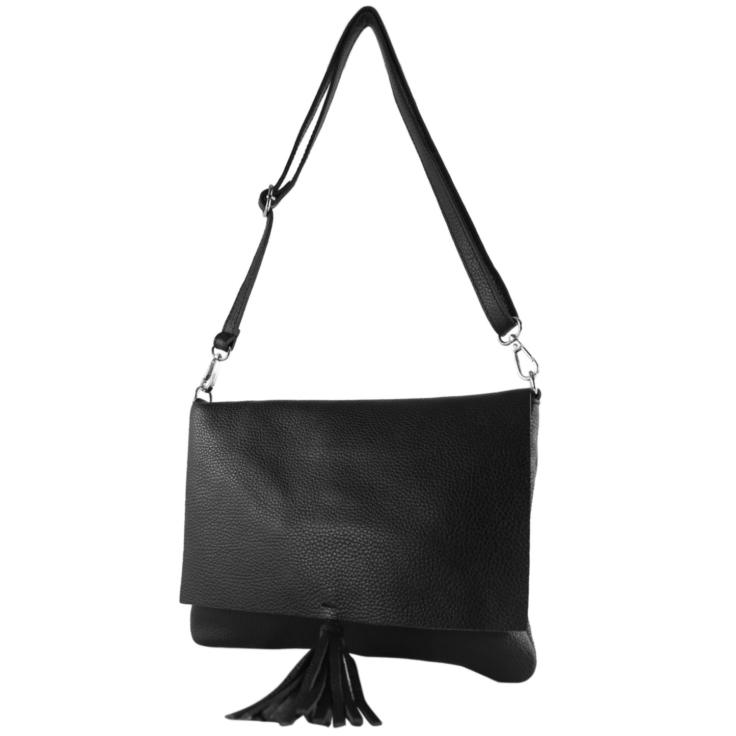 modamoda de - T241 -  ital. Leder Clutch Umhängetasche Medium