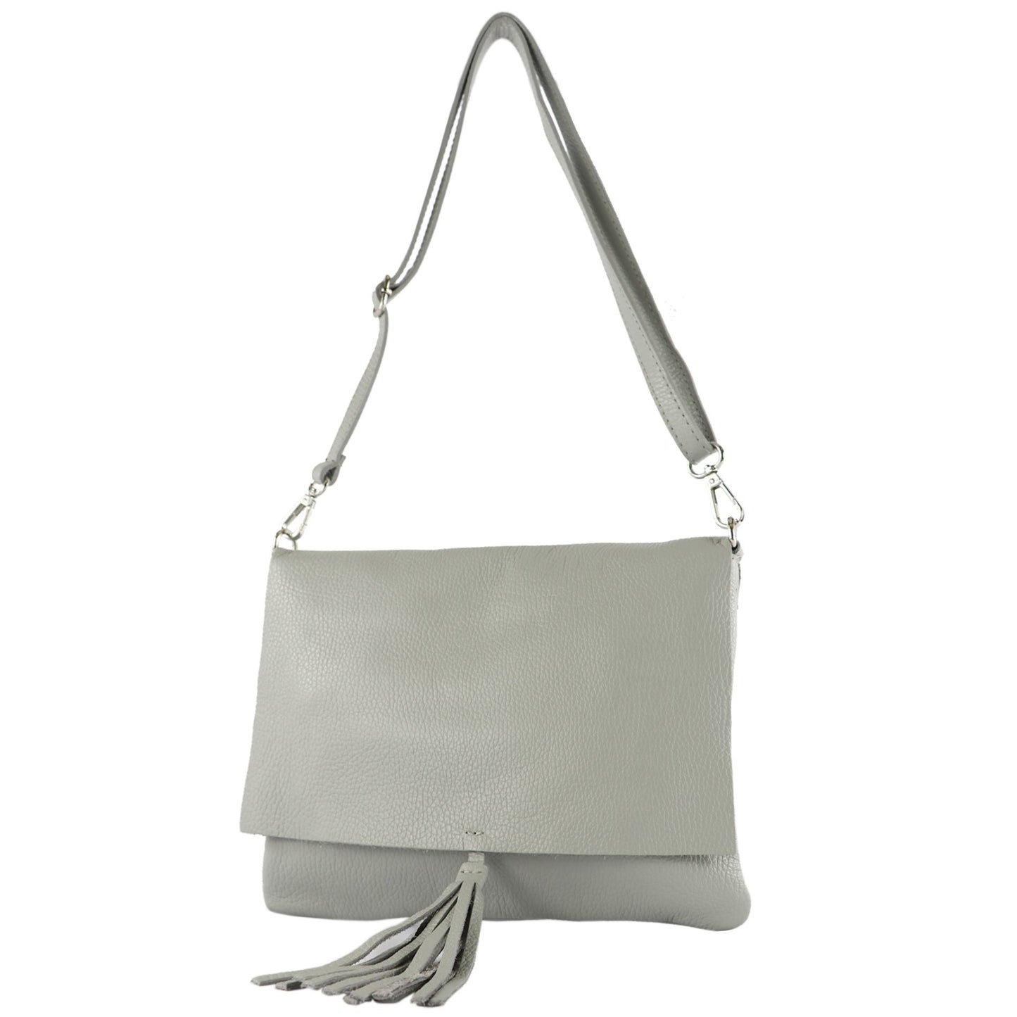 modamoda de - T241 -  ital. Leder Clutch Umhängetasche Medium