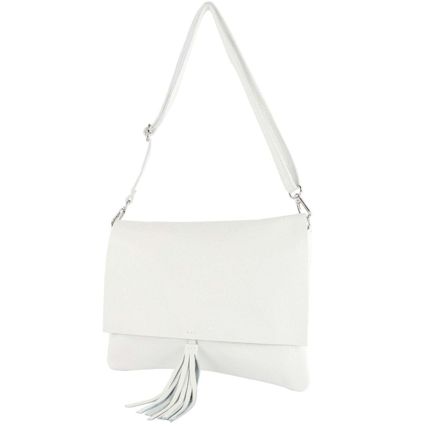 modamoda de - T241 -  ital. Leder Clutch Umhängetasche Medium