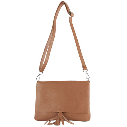 modamoda de - T242 -  ital. Leder Clutch Umhängetasche Small
