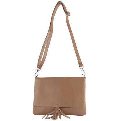 modamoda de - T242 -  ital. Leder Clutch Umhängetasche Small