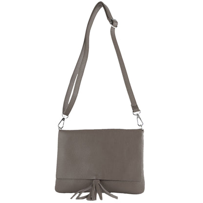modamoda de - T242 -  ital. Leder Clutch Umhängetasche Small