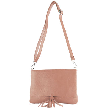 modamoda de - T242 -  ital. Leder Clutch Umhängetasche Small