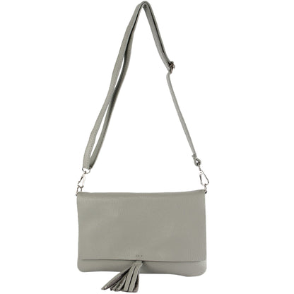 modamoda de - T242 -  ital. Leder Clutch Umhängetasche Small