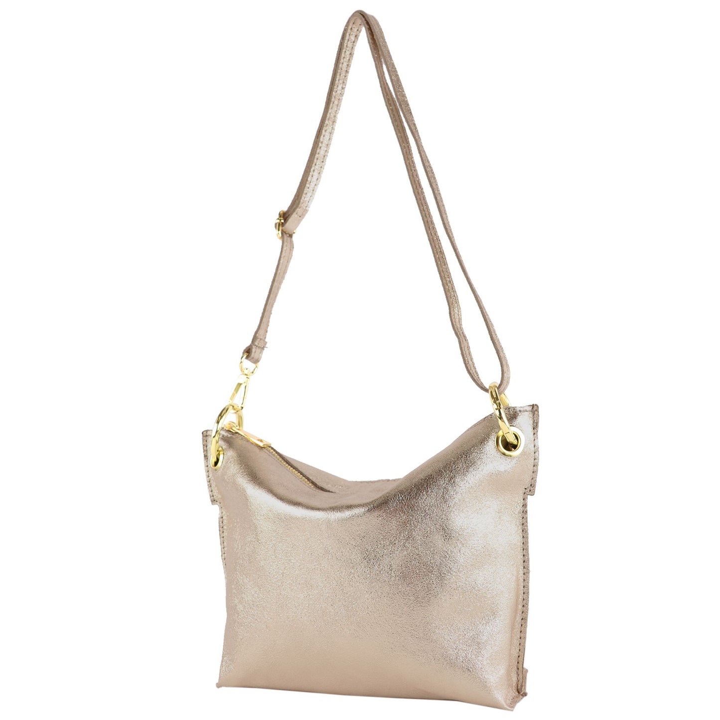 modamoda de - T243 - ital. Umhängetasche Klein Small aus Leder