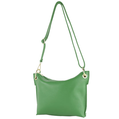 modamoda de - T243 - ital. Umhängetasche Klein Small aus Leder