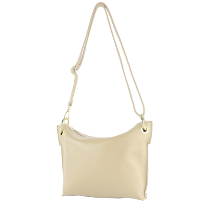 modamoda de - T243 - ital. Umhängetasche Klein Small aus Leder