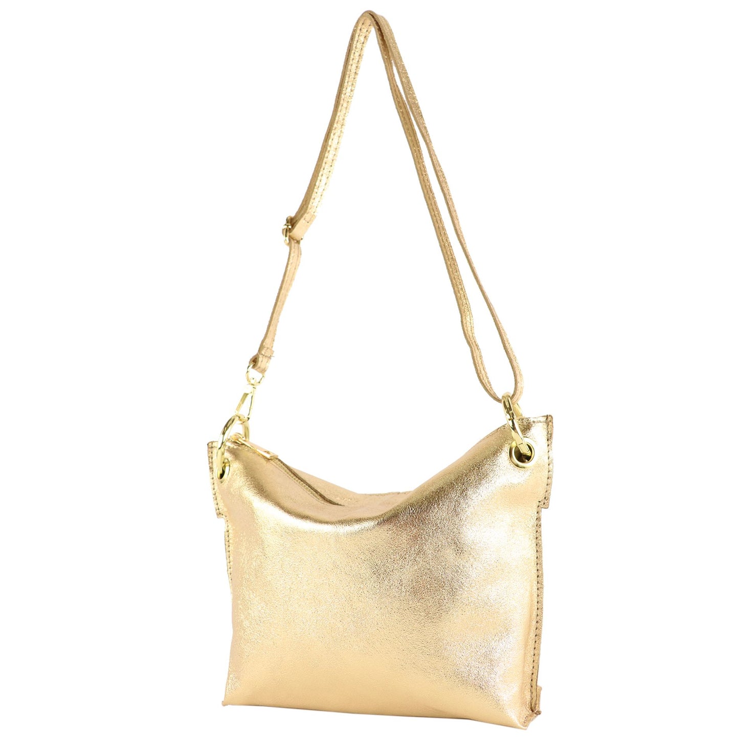 modamoda de - T243 - ital. Umhängetasche Klein Small aus Leder