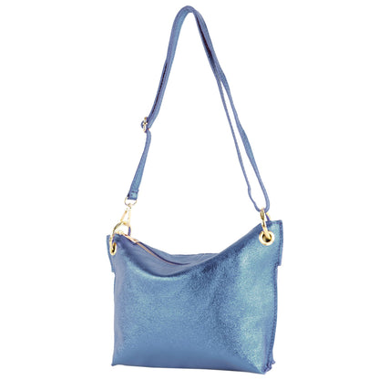 modamoda de - T243 - ital. Umhängetasche Klein Small aus Leder