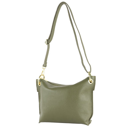modamoda de - T243 - ital. Umhängetasche Klein Small aus Leder