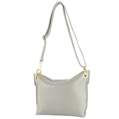 modamoda de - T243 - ital. Umhängetasche Klein Small aus Leder