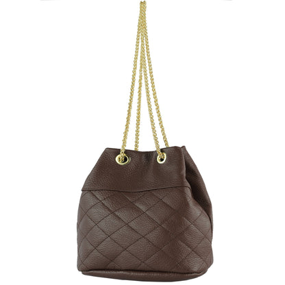 modamoda de T245 Damen Leder Beuteltasche Schultertasche handmade in Italy