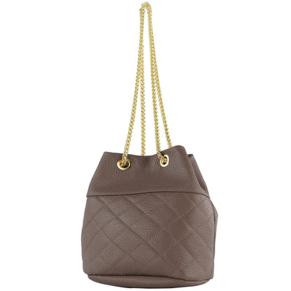 modamoda de T245 Damen Leder Beuteltasche Schultertasche handmade in Italy