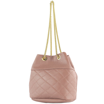 modamoda de T245 Damen Leder Beuteltasche Schultertasche handmade in Italy