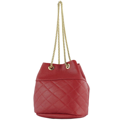 modamoda de T245 Damen Leder Beuteltasche Schultertasche handmade in Italy