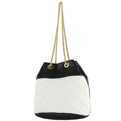 modamoda de T245 Damen Leder Beuteltasche Schultertasche handmade in Italy