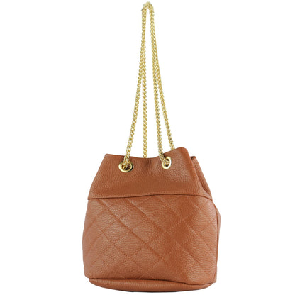 modamoda de T245 Damen Leder Beuteltasche Schultertasche handmade in Italy