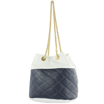 modamoda de T245 Damen Leder Beuteltasche Schultertasche handmade in Italy